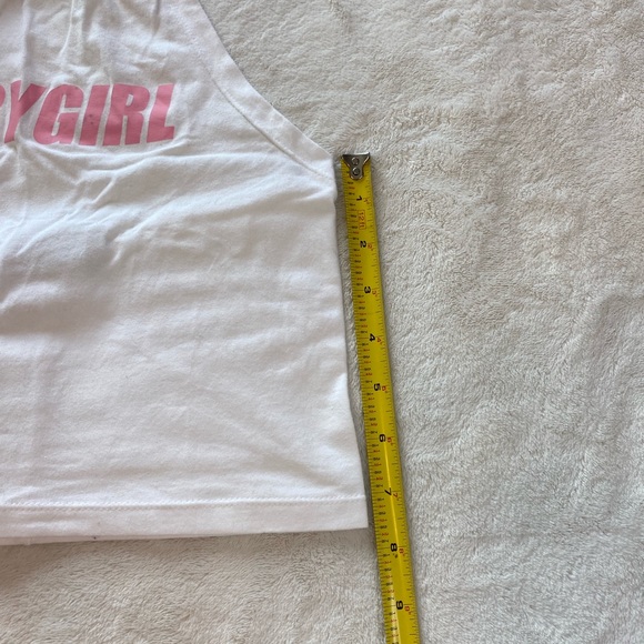 Pink & White Baby Girl Halter Top Crop Top - Picture 11 of 11